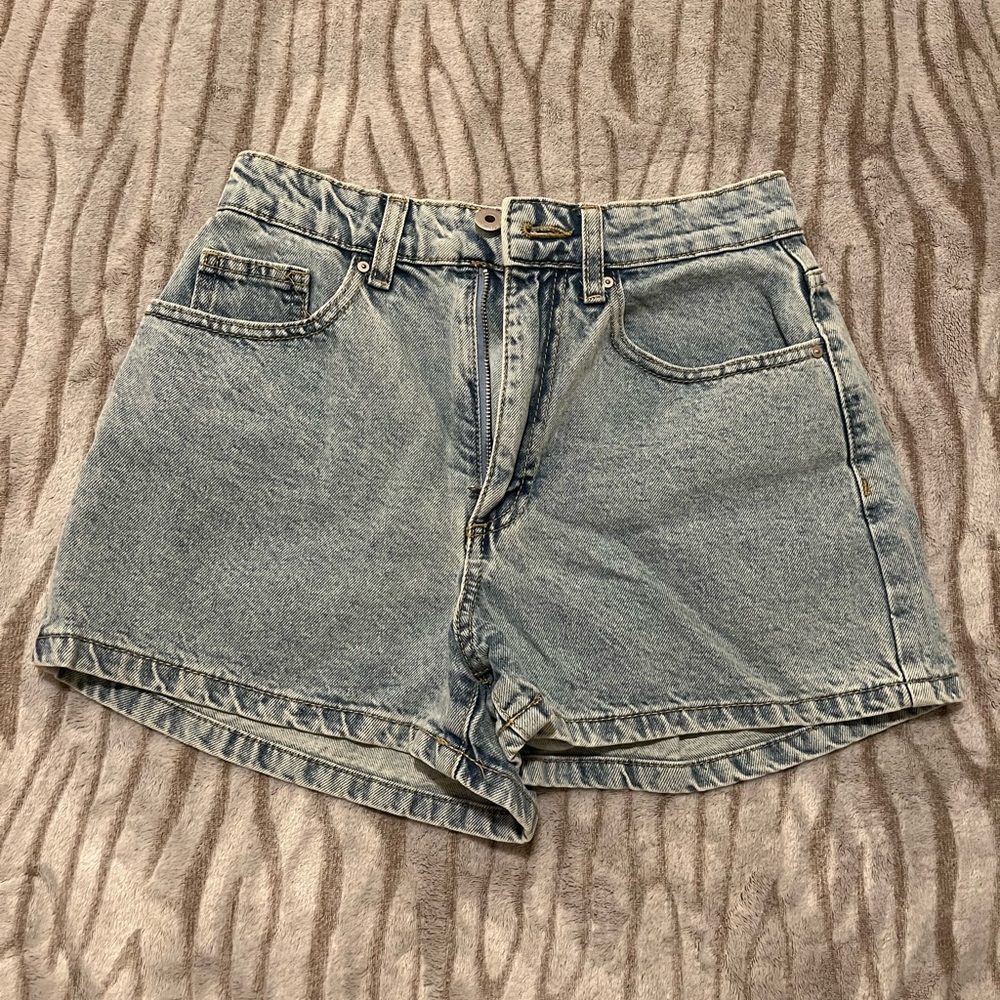 Cotton On High Rise Mom Denim Shorts